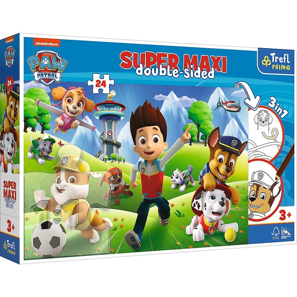 PUZZLE 24 pcs. SUPER MAXI ADVENTURES PAW PATROL TREFL 41001 TREF TREFL